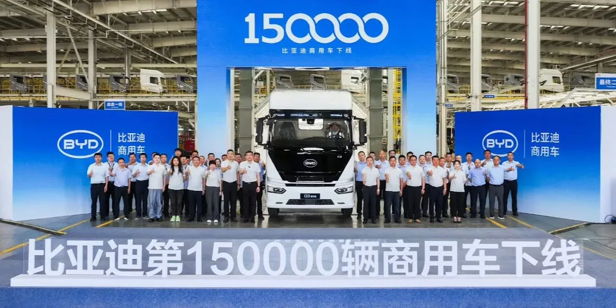 BYD produces 150,000th commercial NEV with 800 hp semi truck